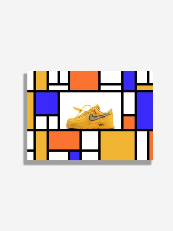 Nike Air Force 1 - Off White ICA University Gold x Mondrian
